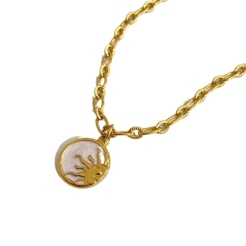 Hina & Fetu Necklace – Gold-Plated Titanium Steel