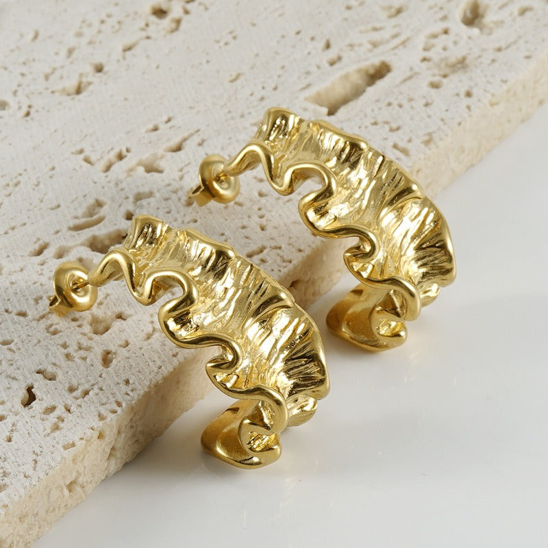 Mareva Earrings – 18K Gold Stainless Steel