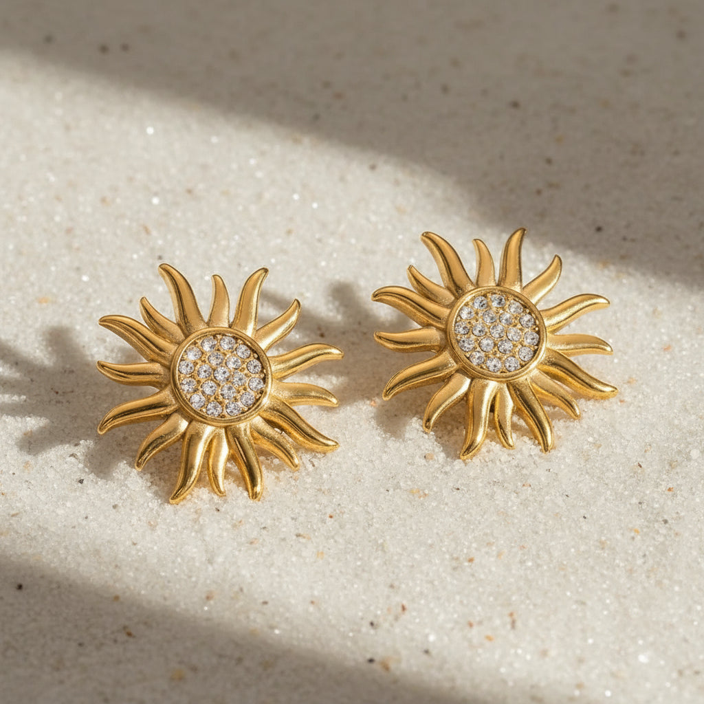 Tiare Rā Earrings – Stainless Steel