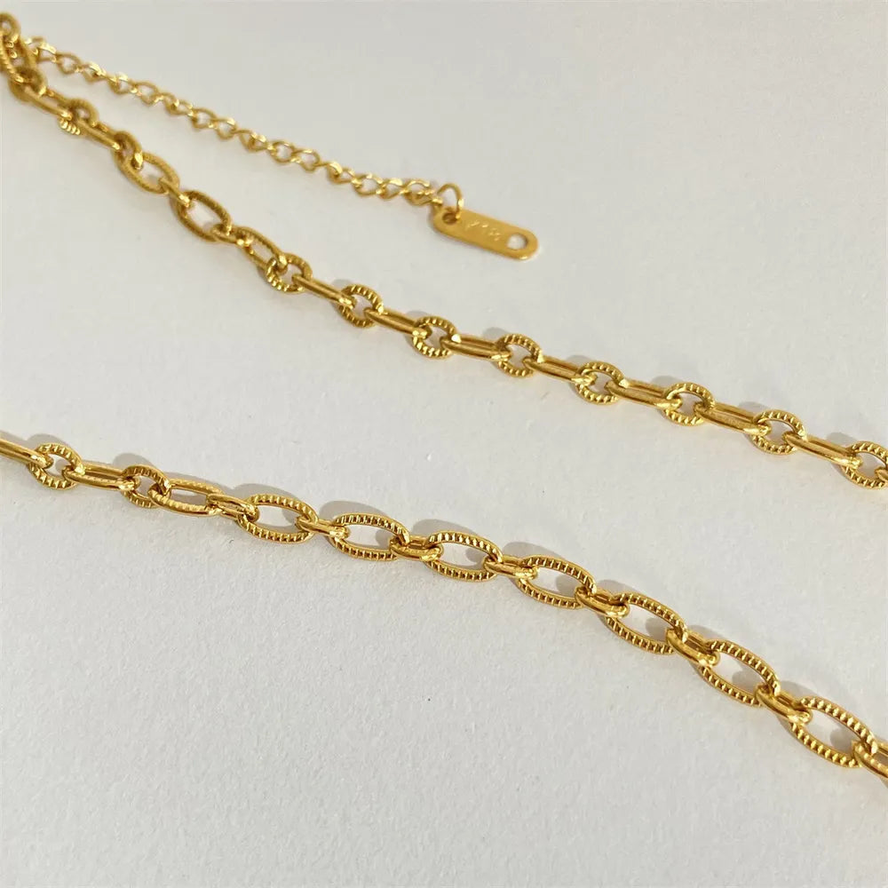 Hina & Fetu Necklace – Gold-Plated Titanium Steel