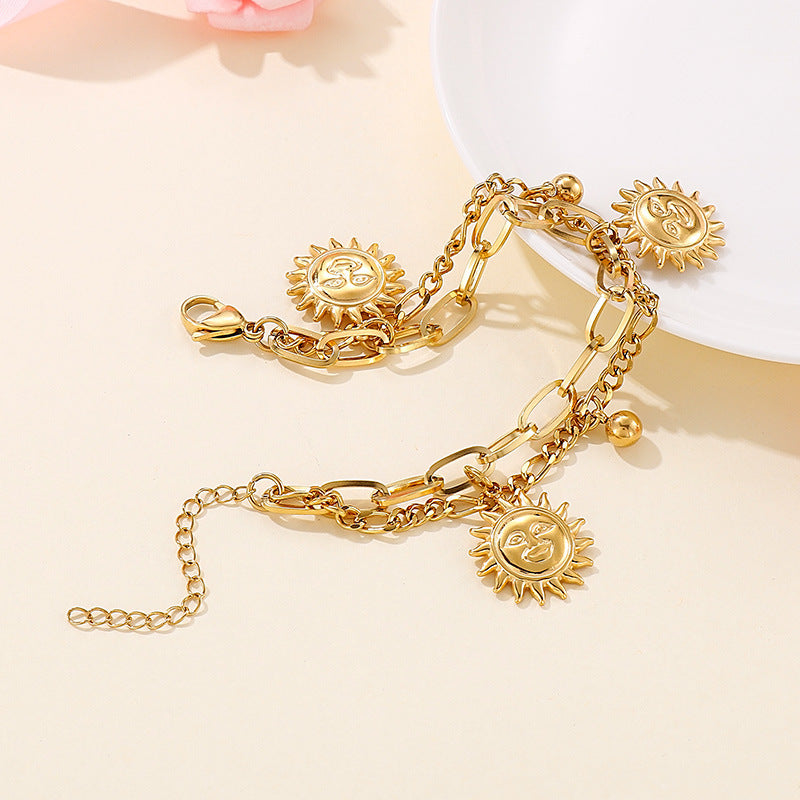 Fetu Rā Bracelet – Stainless Steel