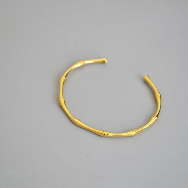 Niu Bracelet – Open Thin Titanium Steel Bangle